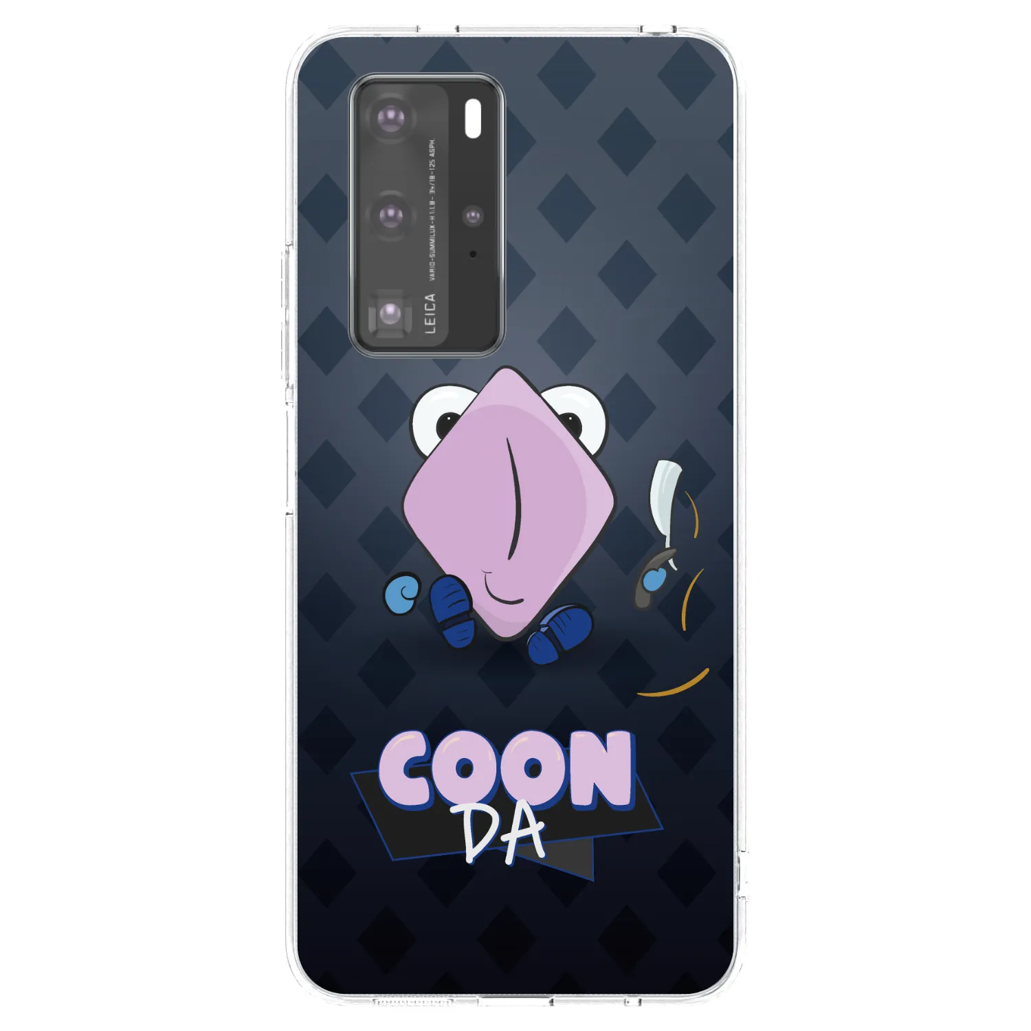 Picasee silikónový prehľadný obal pre Huawei P40 Pro - COONDA holátko - tmavá