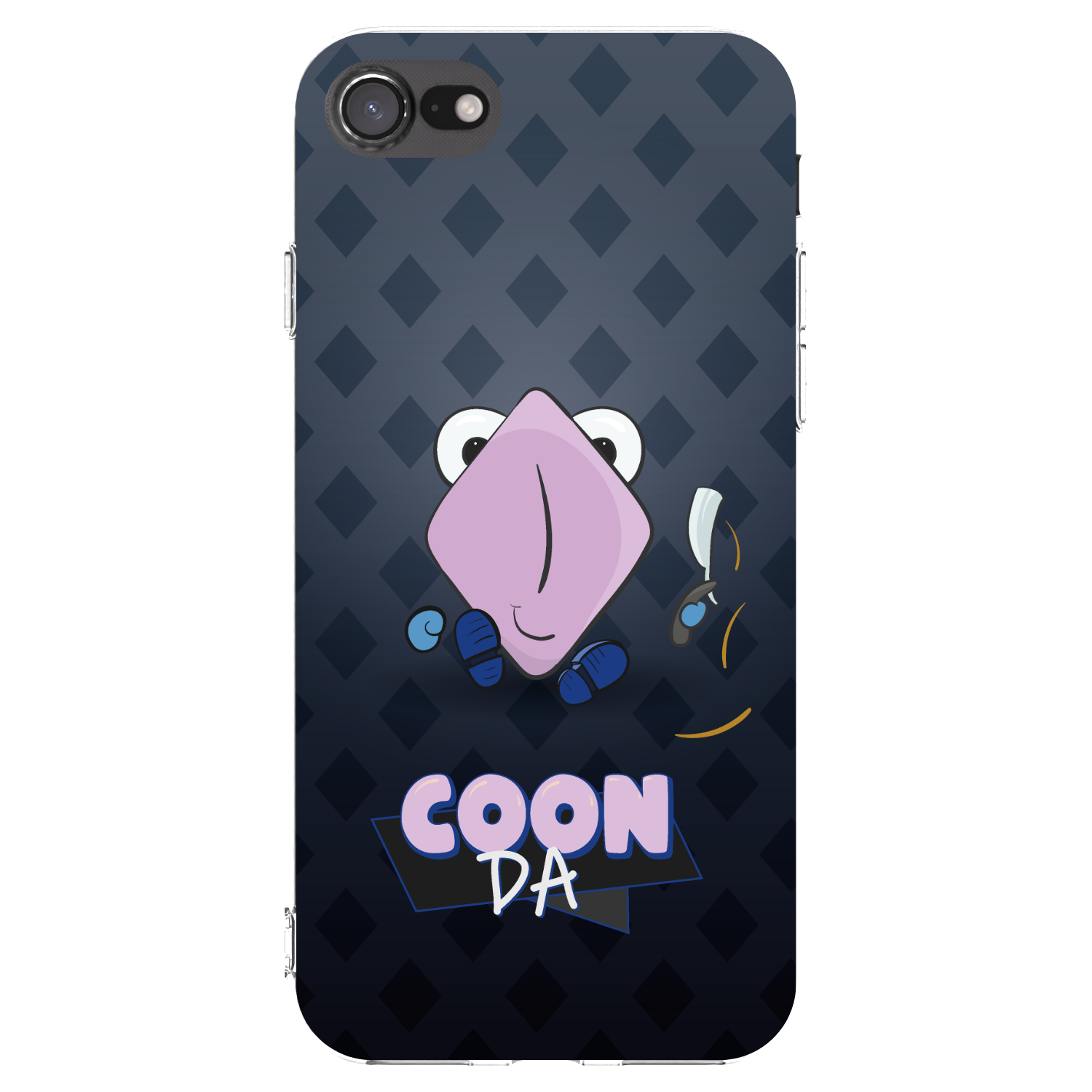 Picasee silikónový prehľadný obal pre Apple iPhone SE 2020 - COONDA holátko - tmavá