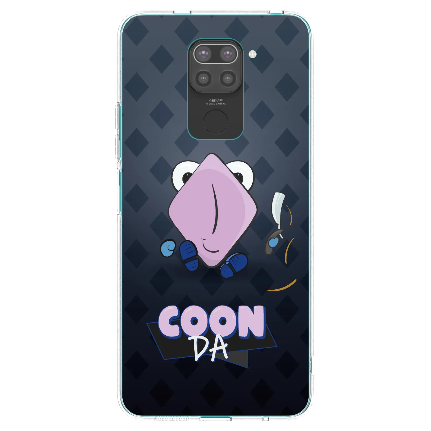 Picasee silikónový čierny obal pre Xiaomi Redmi Note 9 - COONDA holátko - tmavá