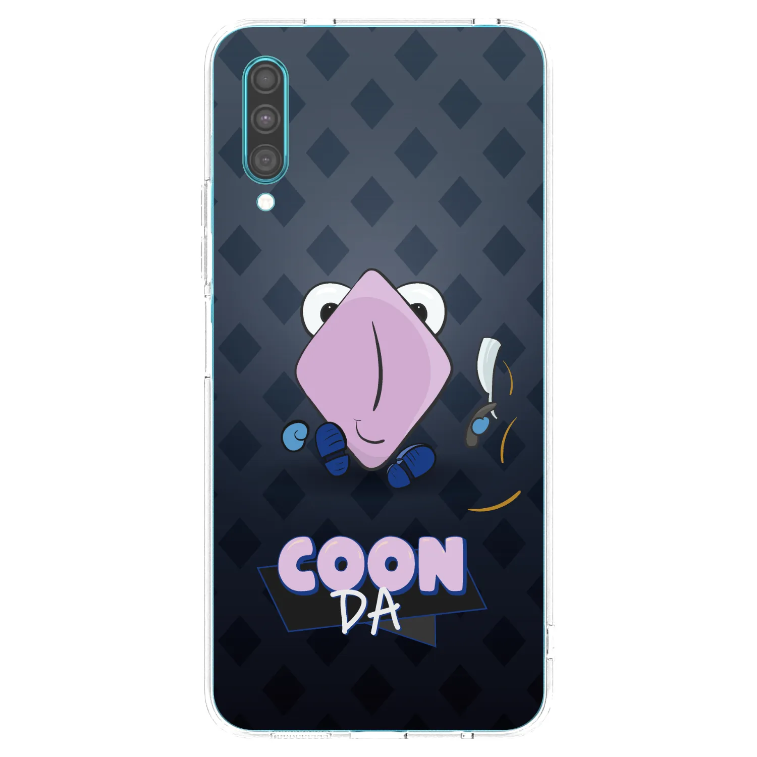 Picasee silikónový prehľadný obal pre Samsung Galaxy A30s A307F - COONDA holátko - tmavá