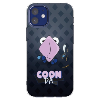 Picasee silikónový prehľadný obal pre Apple iPhone 12 mini - COONDA holátko - tmavá