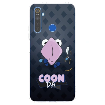 Picasee silikónový prehľadný obal pre Realme 5 - COONDA holátko - tmavá