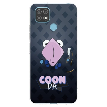 Picasee silikónový prehľadný obal pre Realme C21 - COONDA holátko - tmavá