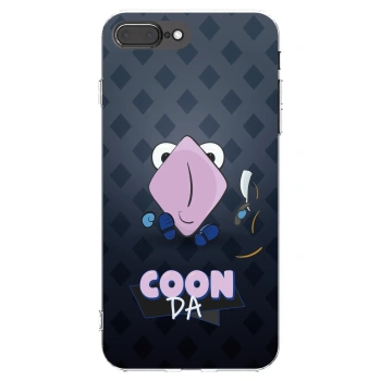 Picasee silikónový prehľadný obal pre Apple iPhone 7 Plus - COONDA holátko - tmavá