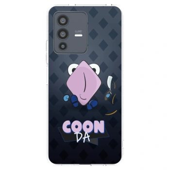 Picasee silikónový prehľadný obal pre Vivo V23 5G - COONDA holátko - tmavá