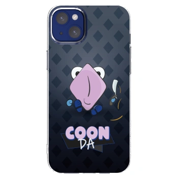 Picasee silikónový prehľadný obal pre Apple iPhone 14 Plus - COONDA holátko - tmavá