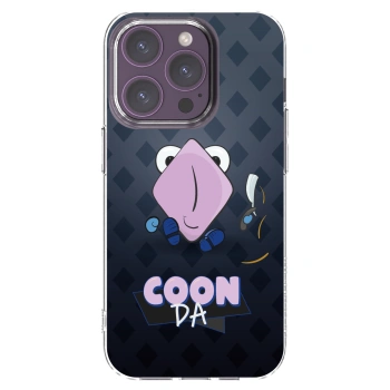 Picasee silikónový prehľadný obal pre Apple iPhone 14 Pro - COONDA holátko - tmavá