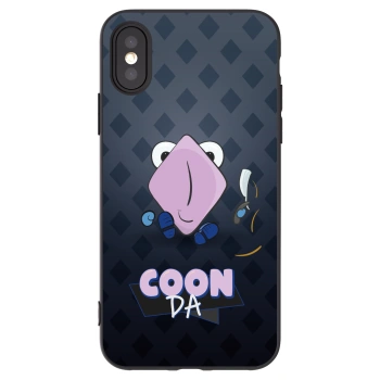 Picasee silikónový čierny obal pre Apple iPhone X/XS - COONDA holátko - tmavá