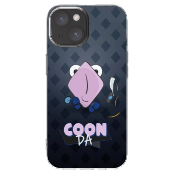 Picasee silikónový prehľadný obal pre Apple iPhone 15 - COONDA holátko - tmavá