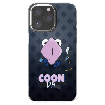 Picasee silikónový prehľadný obal pre Apple iPhone 15 Pro Max - COONDA holátko - tmavá