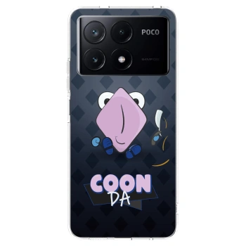 Picasee silikónový prehľadný obal pre Xiaomi Poco X6 Pro - COONDA holátko - tmavá