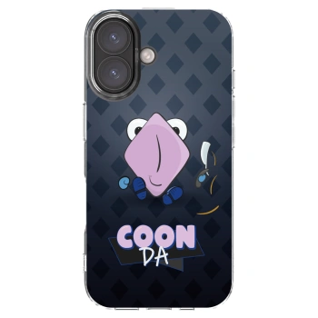 Picasee silikónový prehľadný obal pre Apple iPhone 16 - COONDA holátko - tmavá