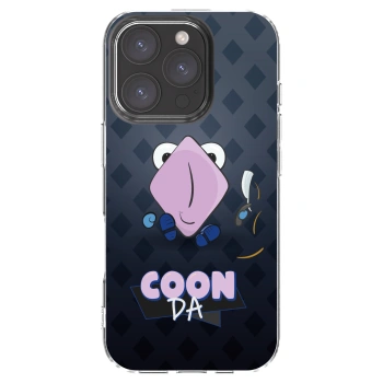 Picasee silikónový prehľadný obal pre Apple iPhone 16 Pro - COONDA holátko - tmavá
