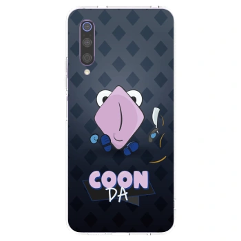 Picasee silikónový prehľadný obal pre Xiaomi Mi 9 - COONDA holátko - tmavá