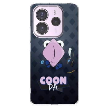 Picasee silikónový prehľadný obal pre Xiaomi Redmi Note 14 5G - COONDA holátko - tmavá