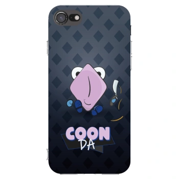 Picasee silikónový prehľadný obal pre Apple iPhone 8 - COONDA holátko - tmavá