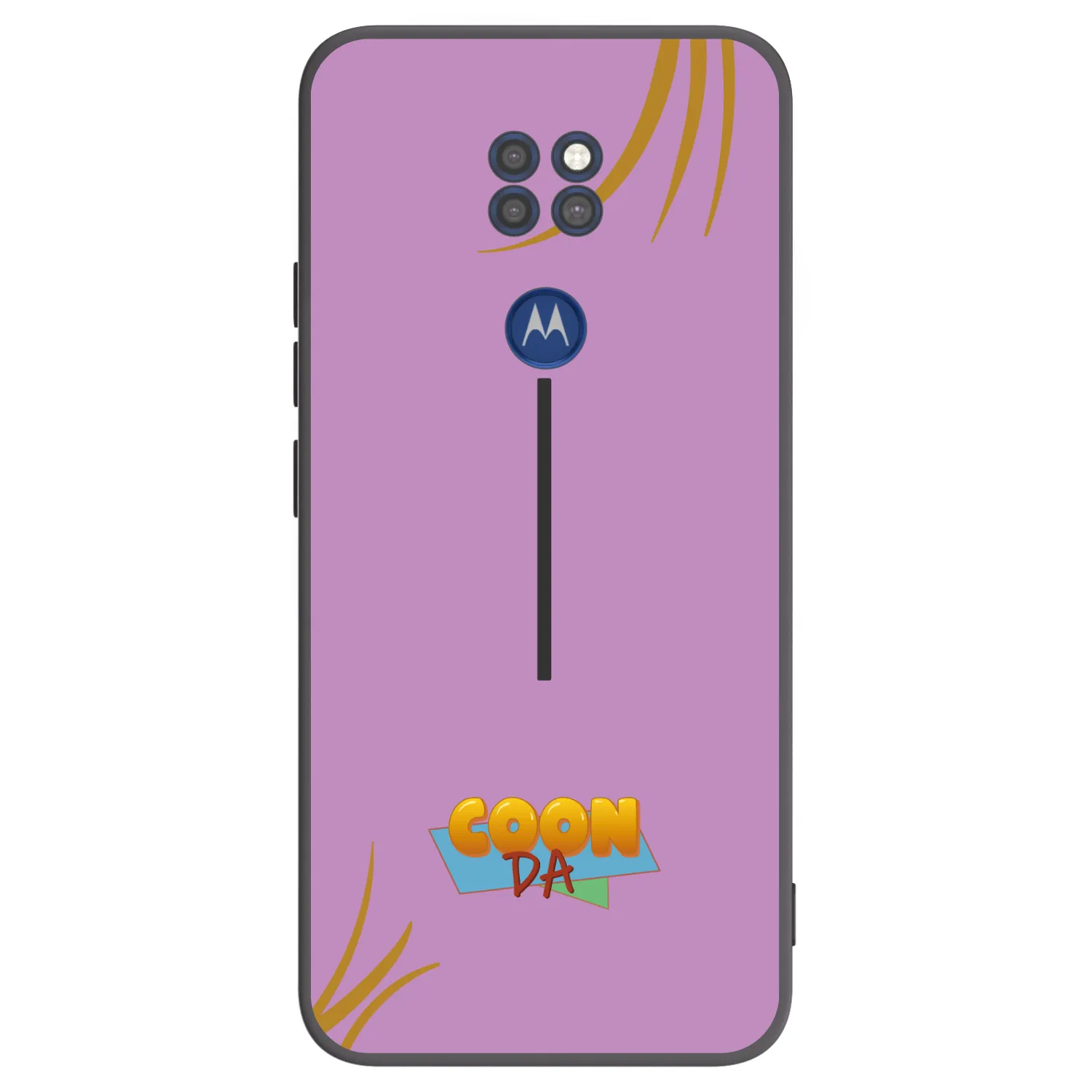 Picasee silikónový čierny obal pre Motorola Moto G9 Play - COONDA růžovka