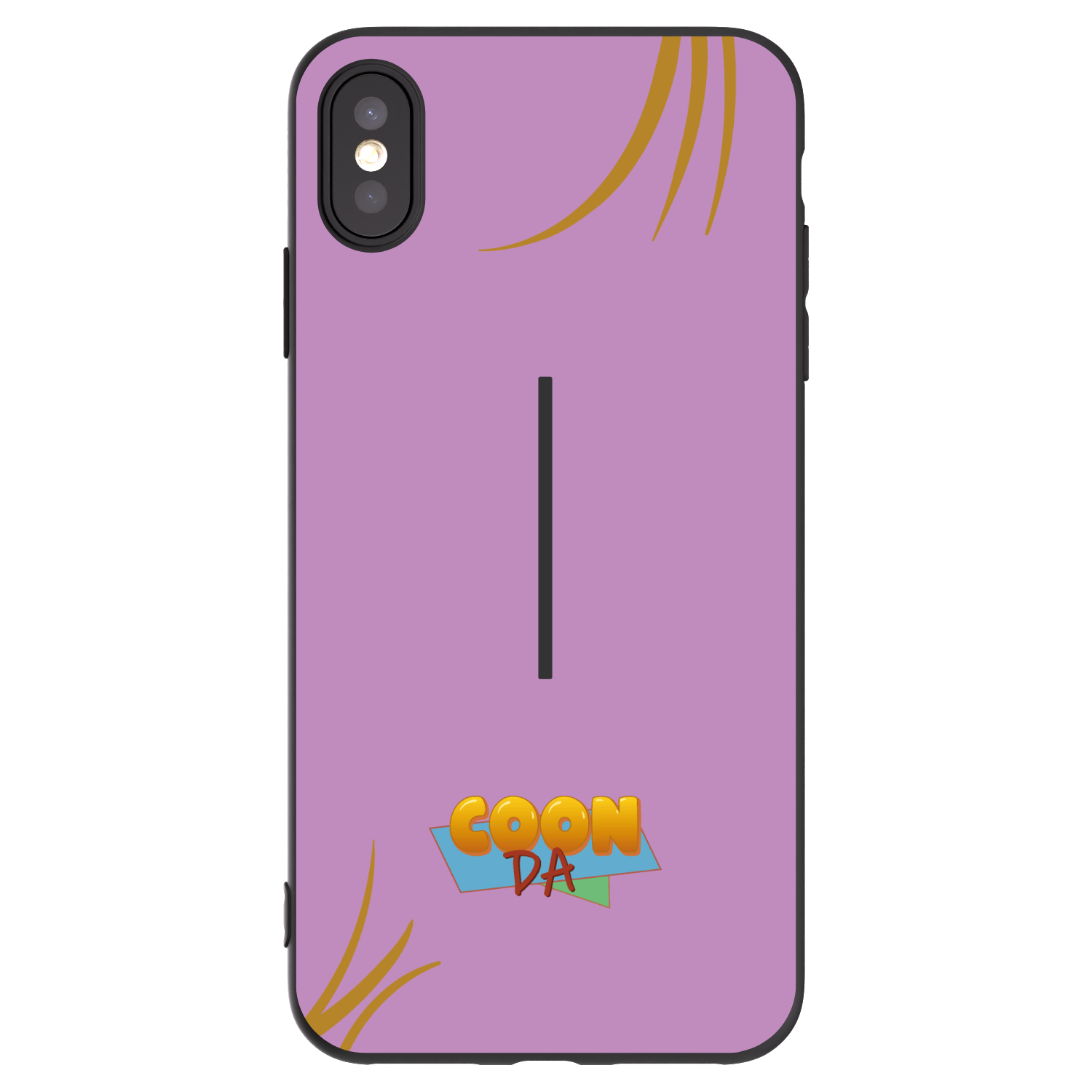 Picasee silikónový čierny obal pre Apple iPhone XS Max - COONDA růžovka