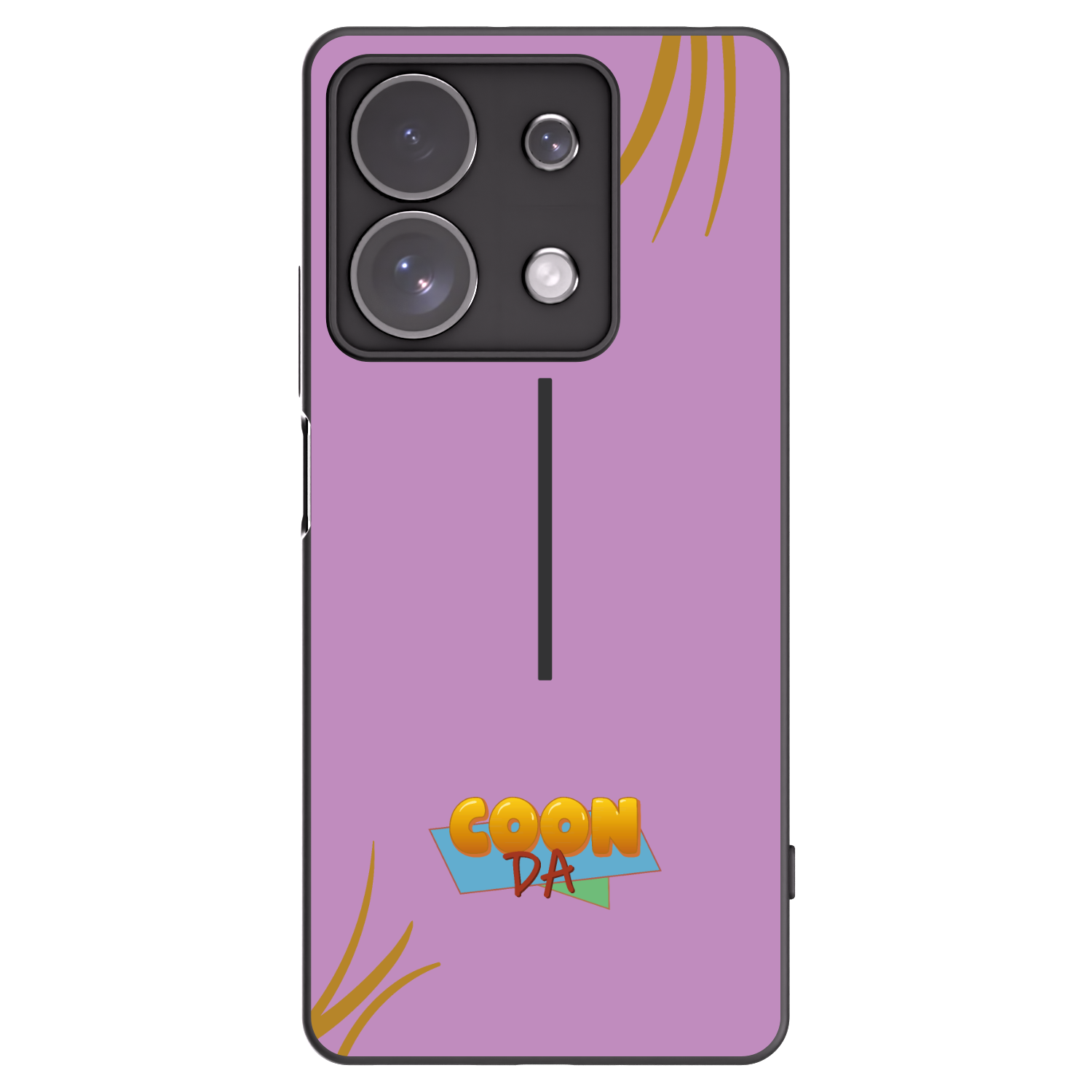 Silikónový čierny obal pre Xiaomi Redmi Note 13 Pro 4G - COONDA růžovka
