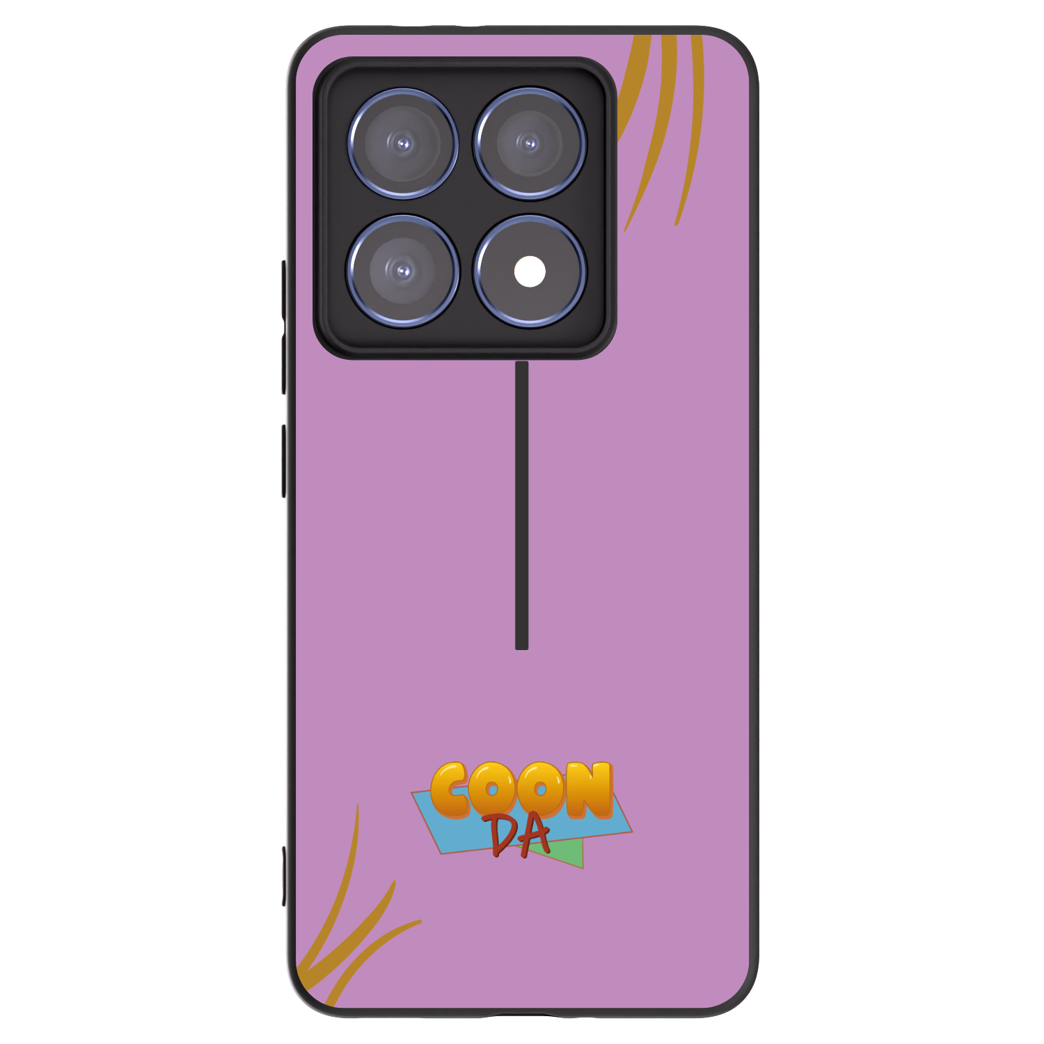 Picasee silikónový čierny obal pre Xiaomi 14T Pro - COONDA růžovka