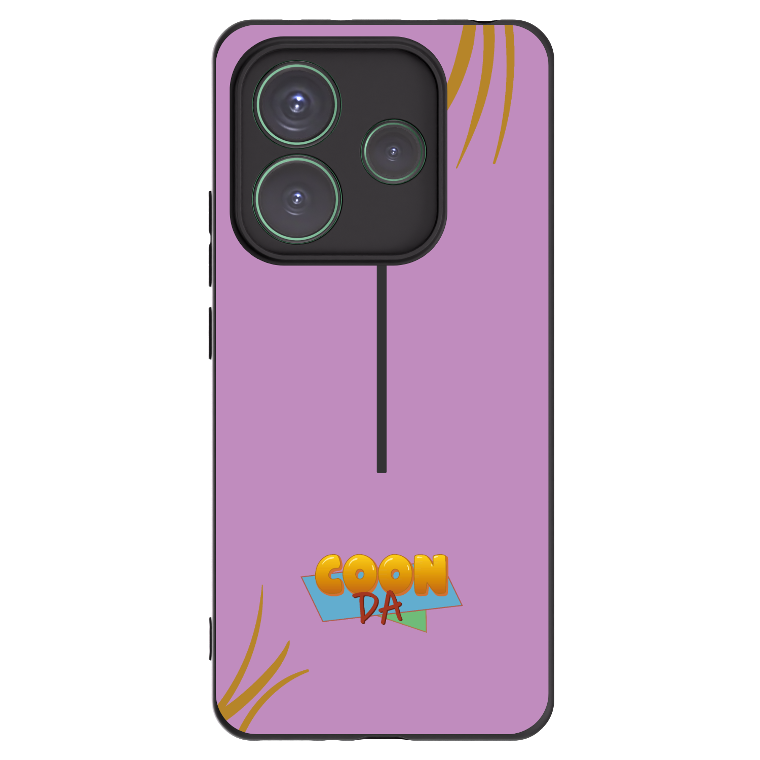 Silikónový čierny obal pre Xiaomi Redmi Note 14 5G - COONDA růžovka