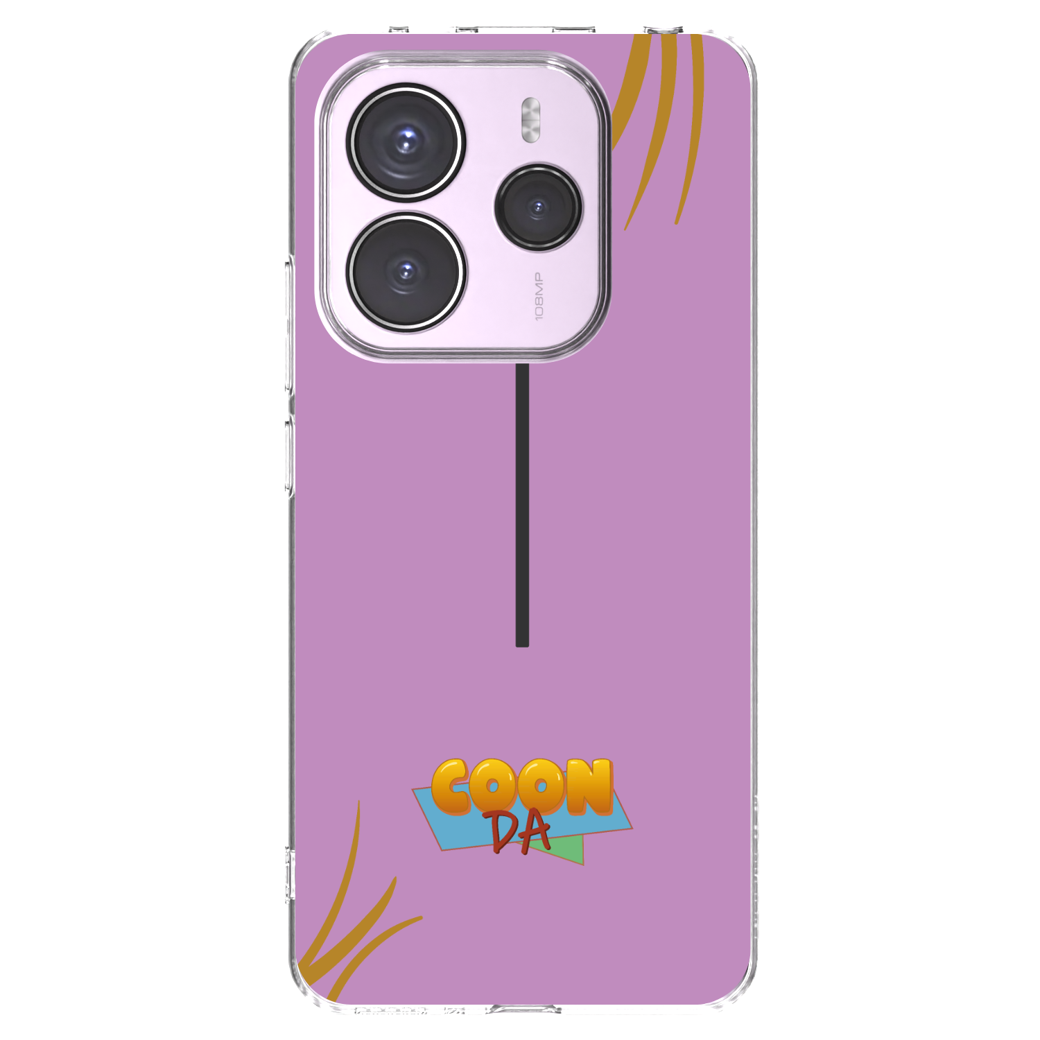 Silikónový prehľadný obal pre Xiaomi Redmi Note 14 5G - COONDA růžovka