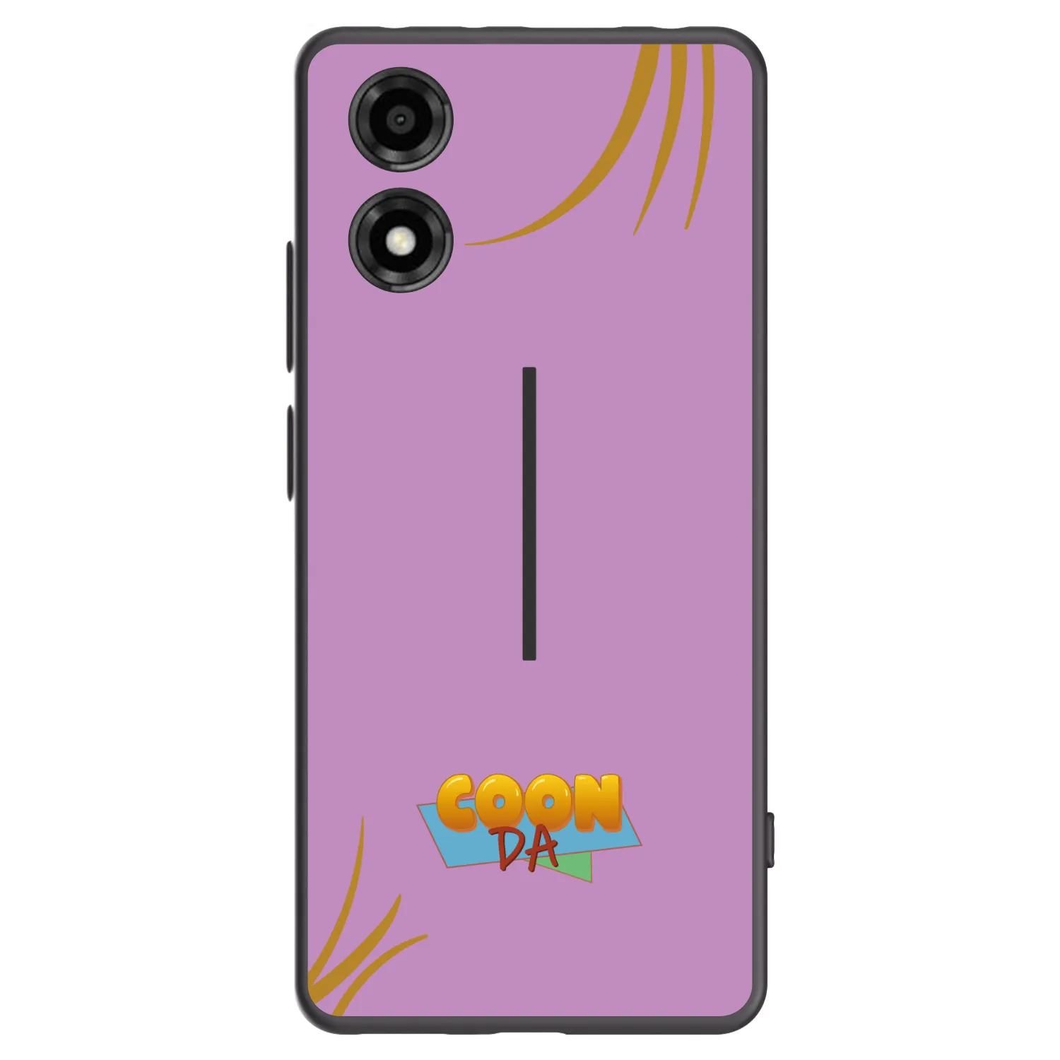 Picasee silikónový čierny obal pre Motorola Moto E14 - COONDA růžovka