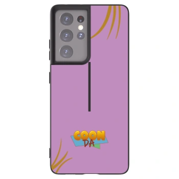 Picasee silikónový čierny obal pre Samsung Galaxy S21 Ultra 5G G998B - COONDA růžovka