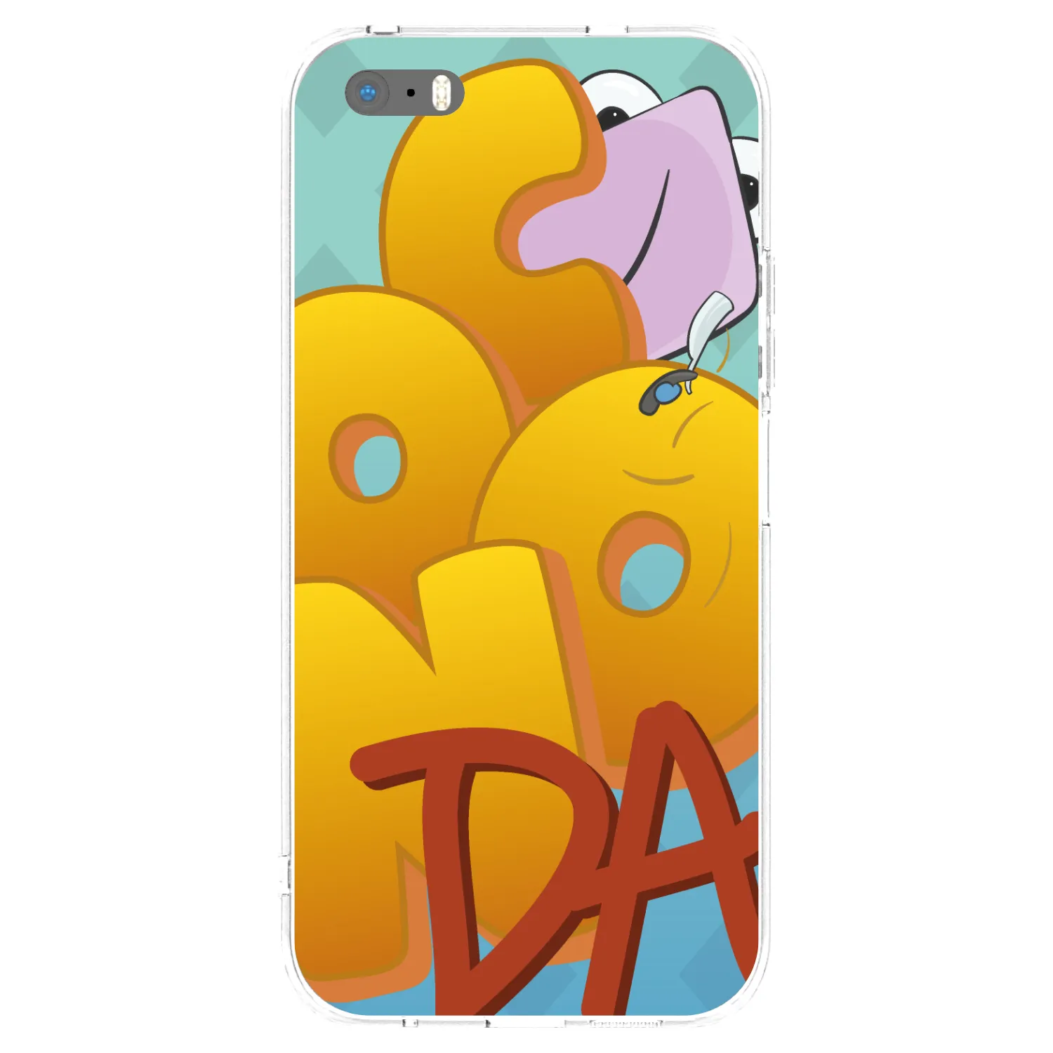 Picasee silikónový prehľadný obal pre Apple iPhone 5/5S/SE - Obří COONDA