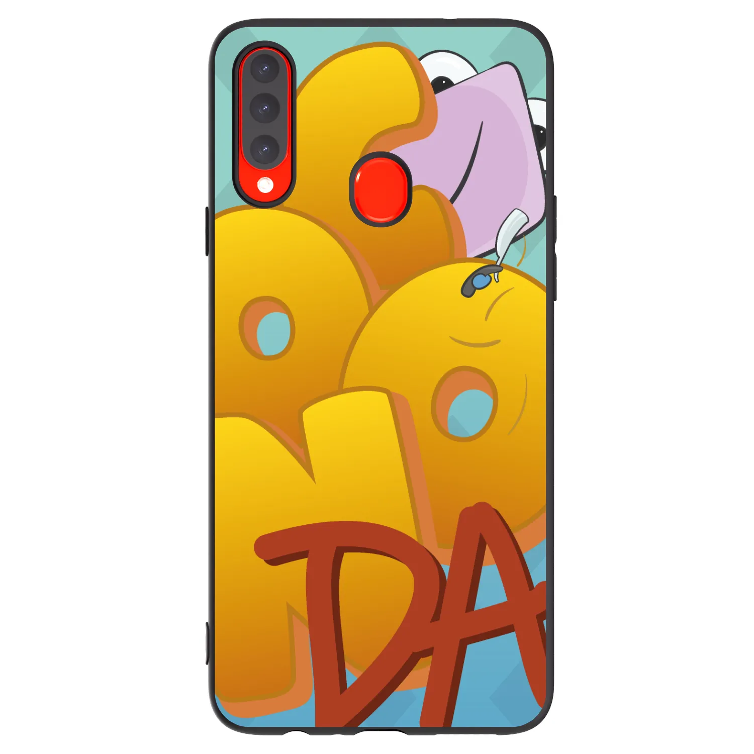 Picasee silikónový čierny obal pre Samsung Galaxy A20s - Obří COONDA