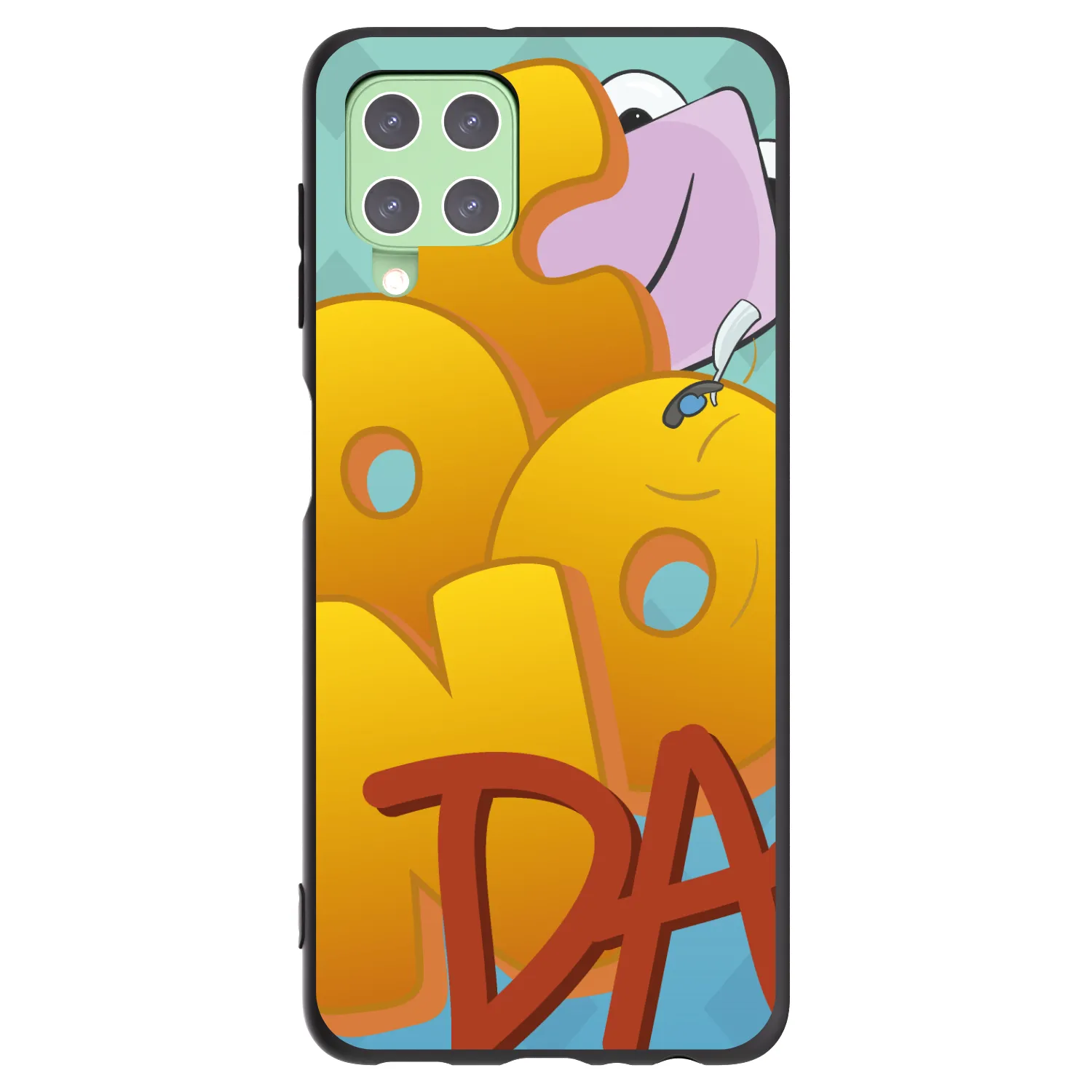 Picasee silikónový čierny obal pre Samsung Galaxy A22 A225F 4G - Obří COONDA