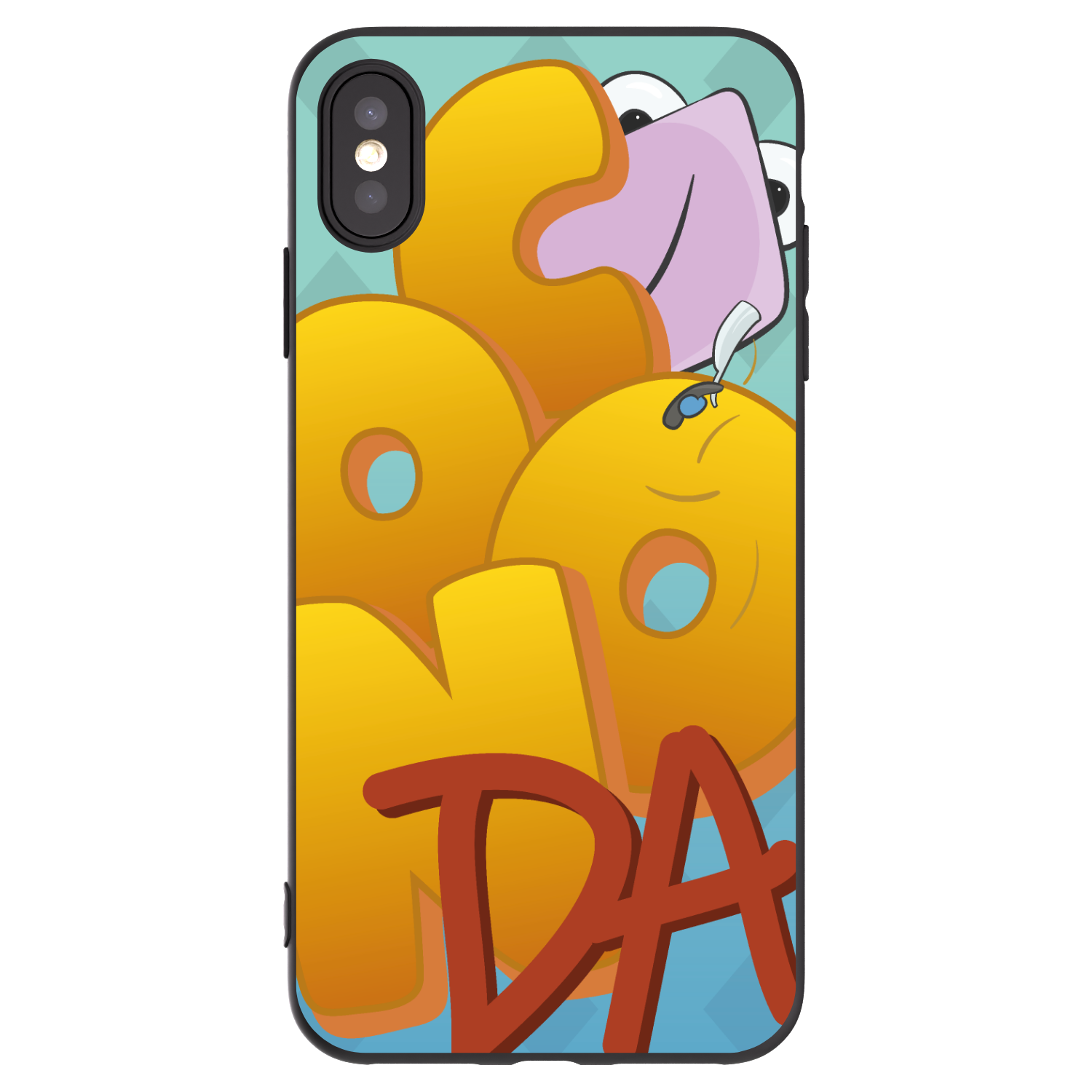 Picasee silikónový čierny obal pre Apple iPhone XS Max - Obří COONDA