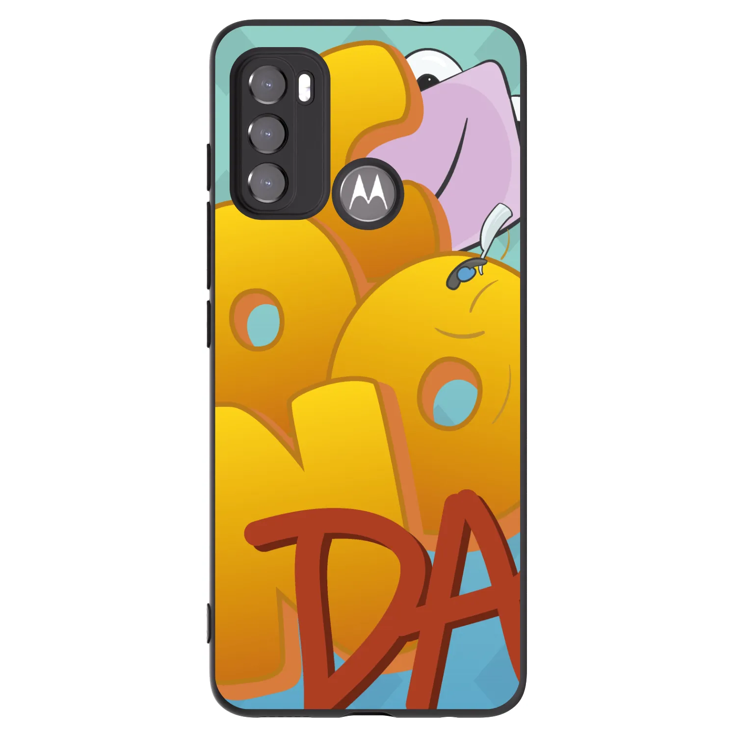 Picasee silikónový čierny obal pre Motorola Moto G60 - Obří COONDA