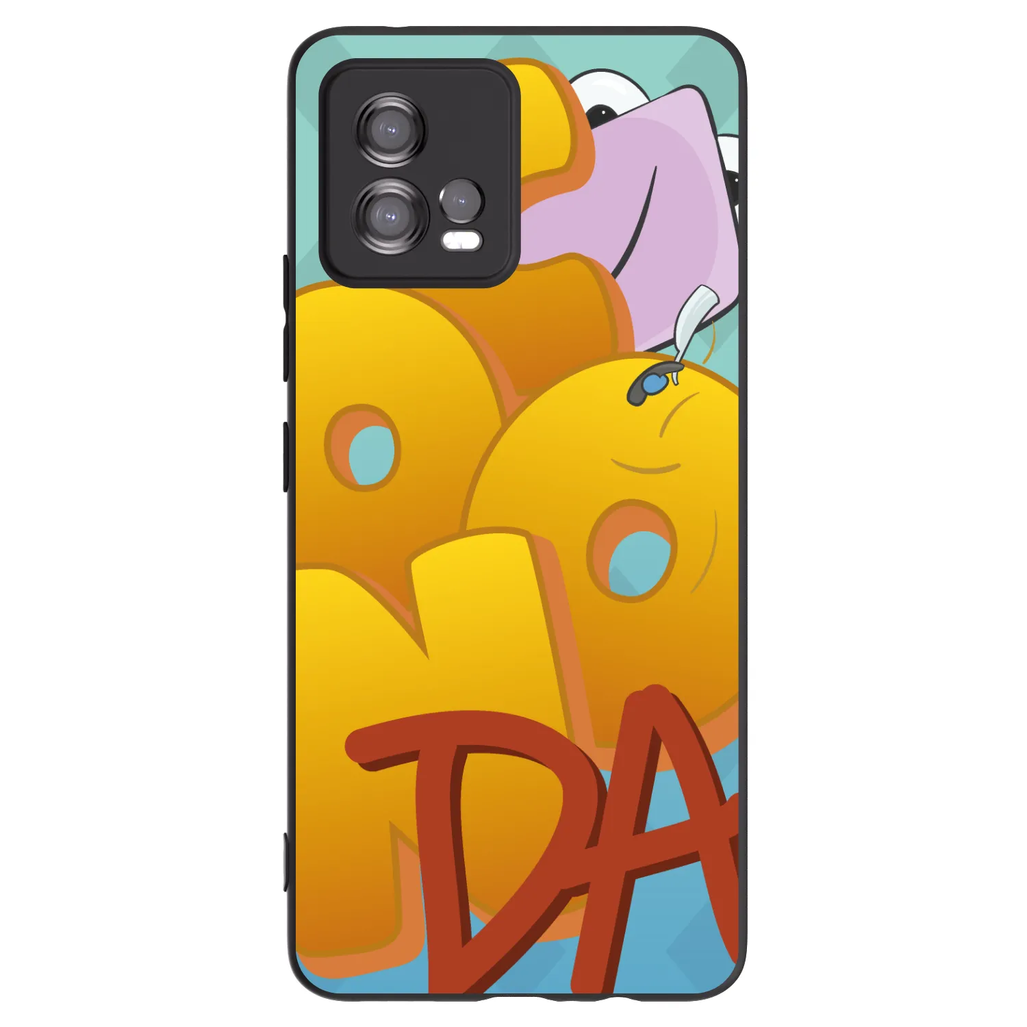 Picasee silikónový čierny obal pre Motorola Moto G72 - Obří COONDA