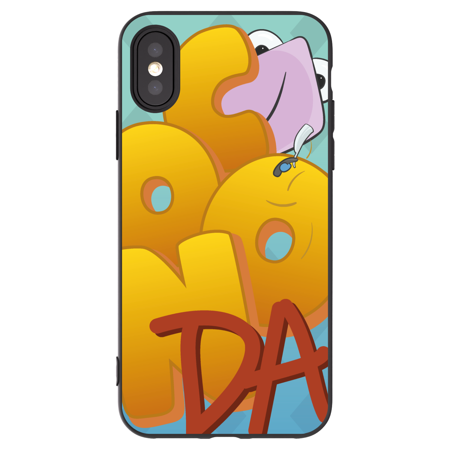 Picasee silikónový čierny obal pre Apple iPhone X/XS - Obří COONDA