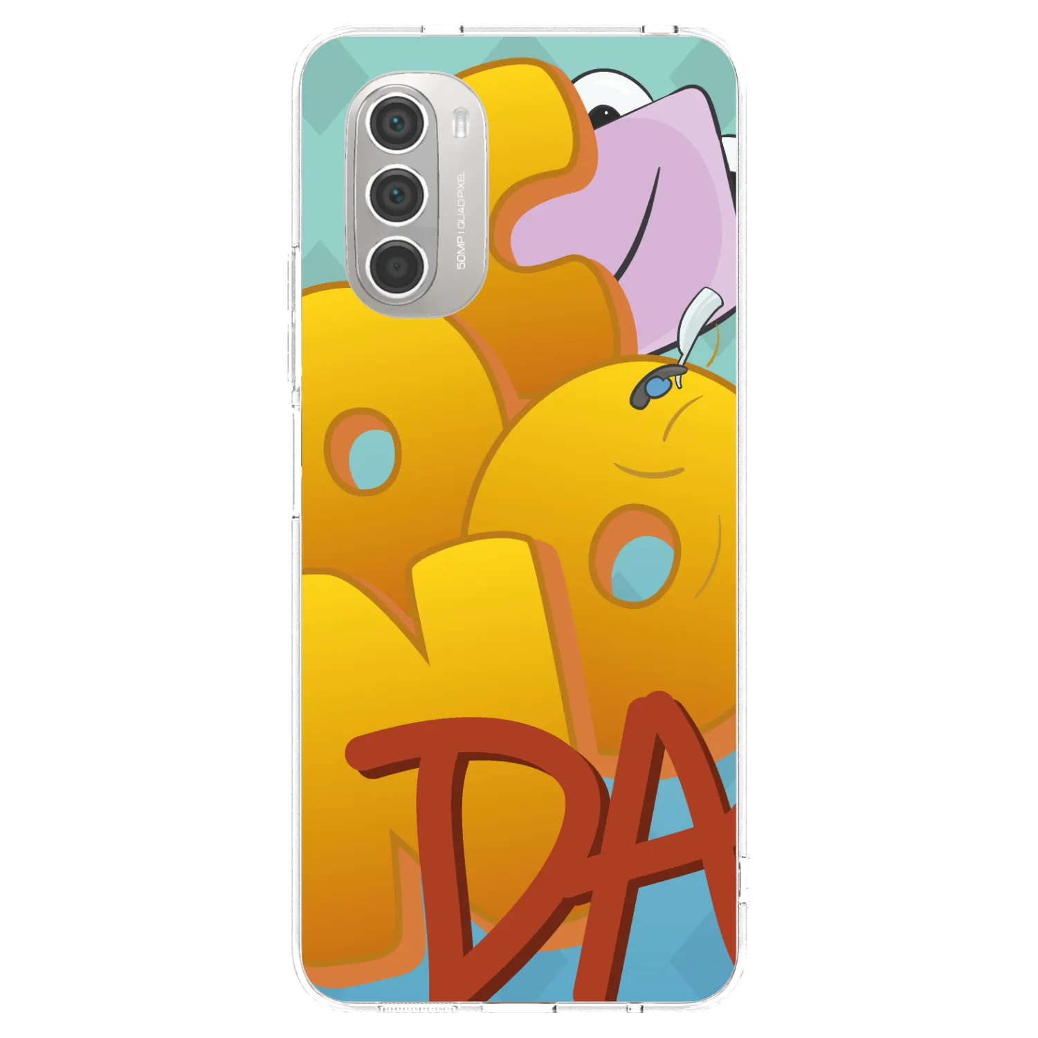 Picasee silikónový prehľadný obal pre Motorola Moto G51 - Obří COONDA