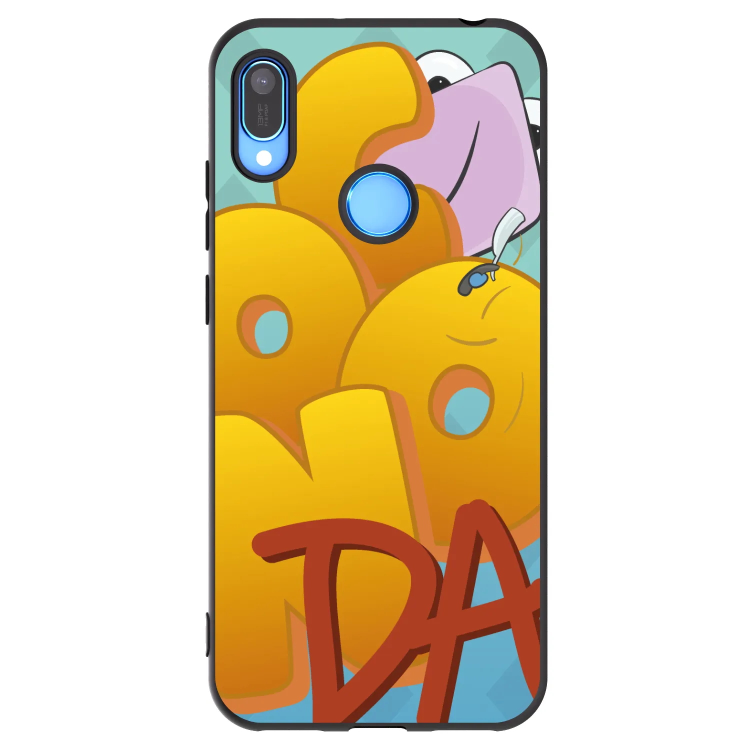 Picasee silikónový čierny obal pre Huawei Y6 2019 - Obří COONDA