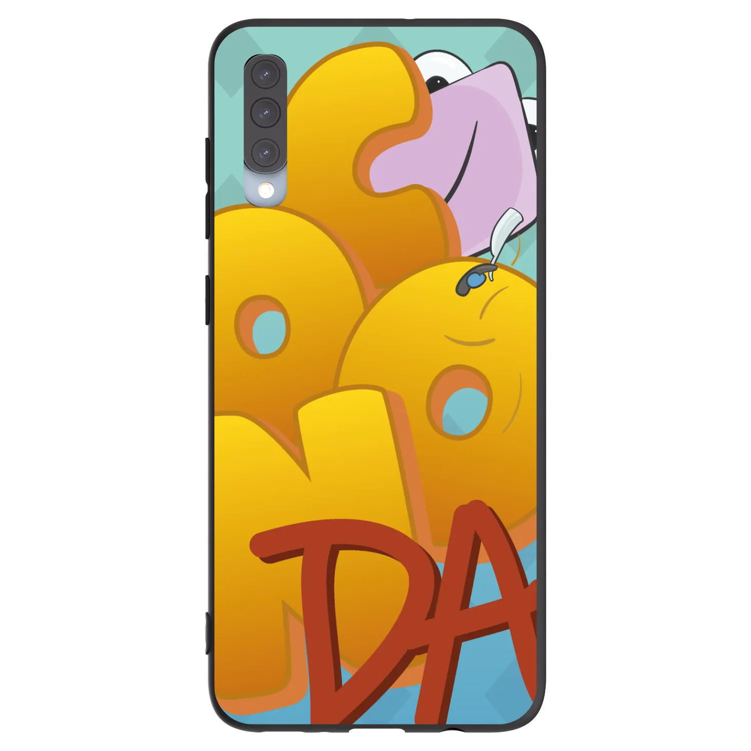 Picasee silikónový čierny obal pre Samsung Galaxy A70 A705F - Obří COONDA