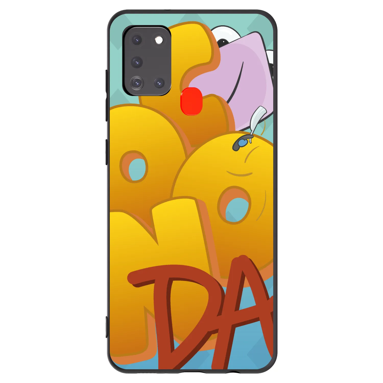 Picasee silikónový čierny obal pre Samsung Galaxy A21s - Obří COONDA