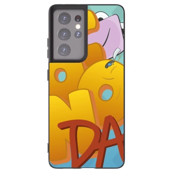 Picasee silikónový čierny obal pre Samsung Galaxy S21 Ultra 5G G998B - Obří COONDA