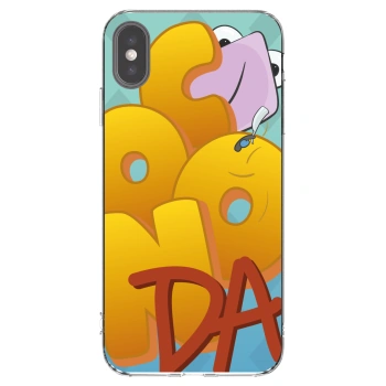 Picasee silikónový prehľadný obal pre Apple iPhone XS Max - Obří COONDA