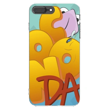 Picasee silikónový prehľadný obal pre Apple iPhone 8 Plus - Obří COONDA