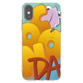 Picasee silikónový prehľadný obal pre Apple iPhone X/XS - Obří COONDA