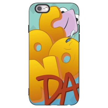 Picasee silikónový čierny obal pre Apple iPhone 6/6S - Obří COONDA