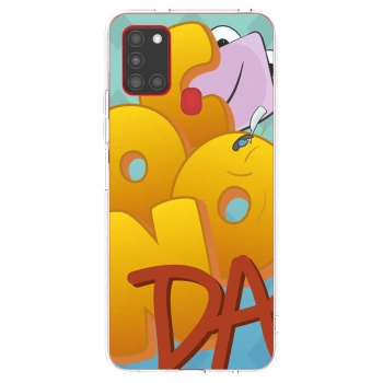 Picasee silikónový prehľadný obal pre Samsung Galaxy A21s - Obří COONDA