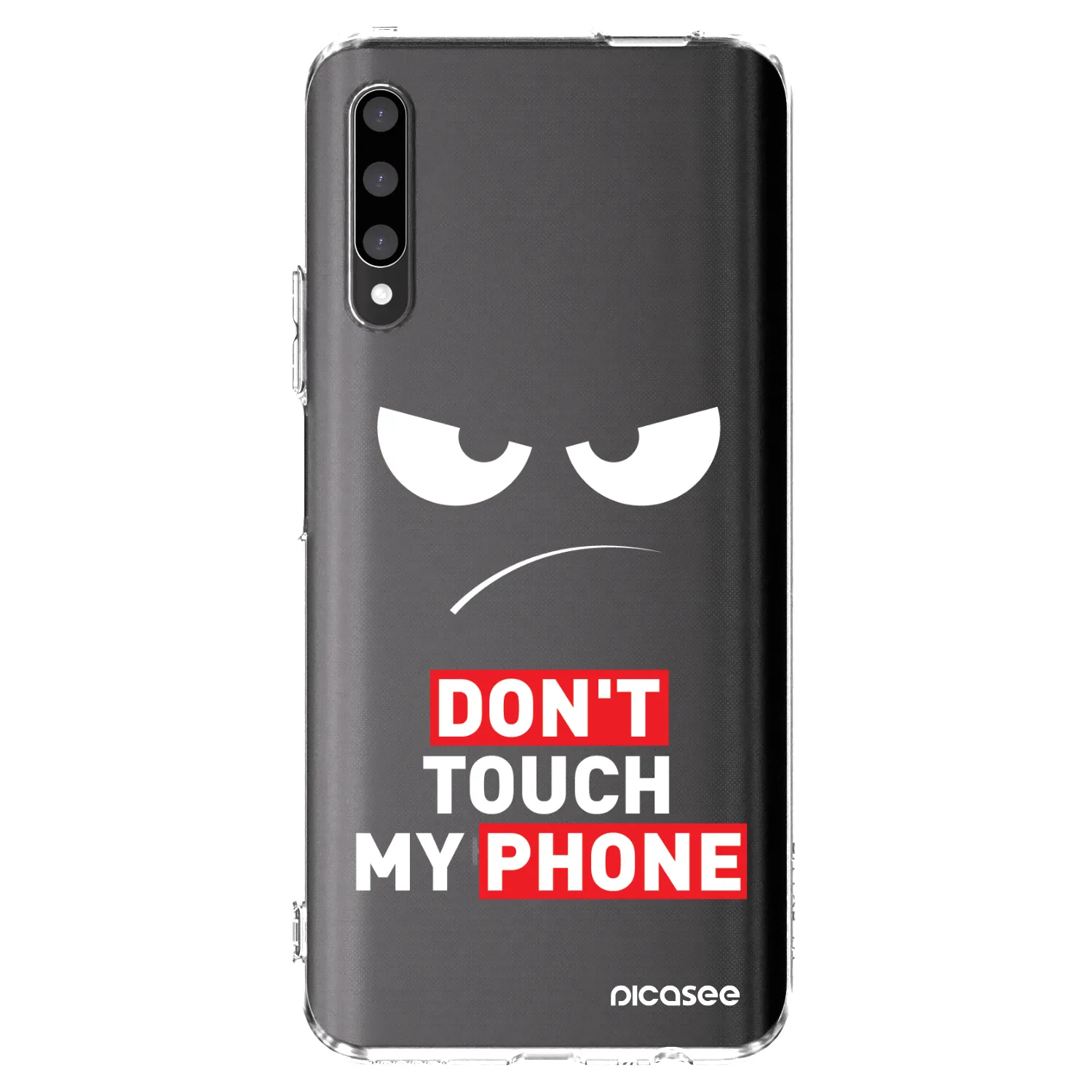 Picasee silikónový prehľadný obal pre Honor 9X Pro - Angry Eyes - Transparent