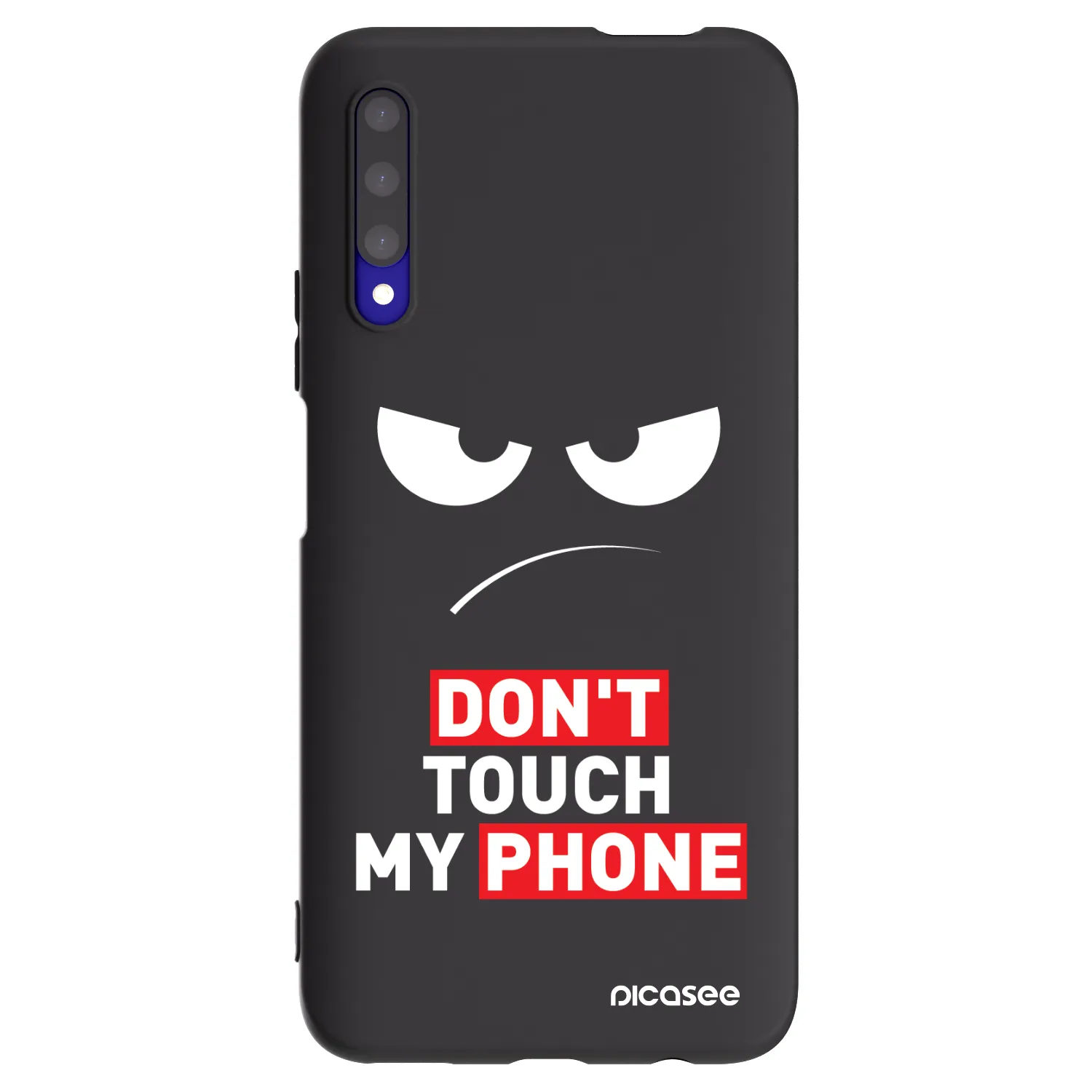 Picasee silikónový čierny obal pre Honor 9X Pro - Angry Eyes - Transparent