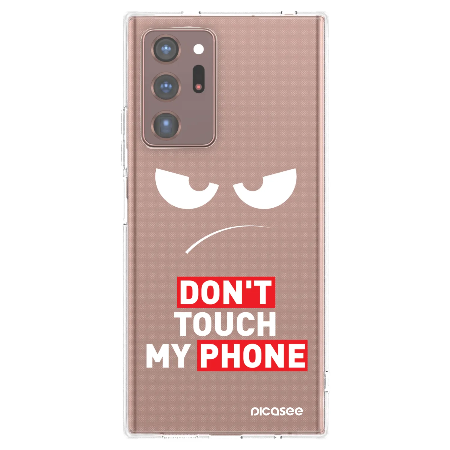 Picasee silikónový prehľadný obal pre Samsung Galaxy Note 20 Ultra - Angry Eyes - Transparent