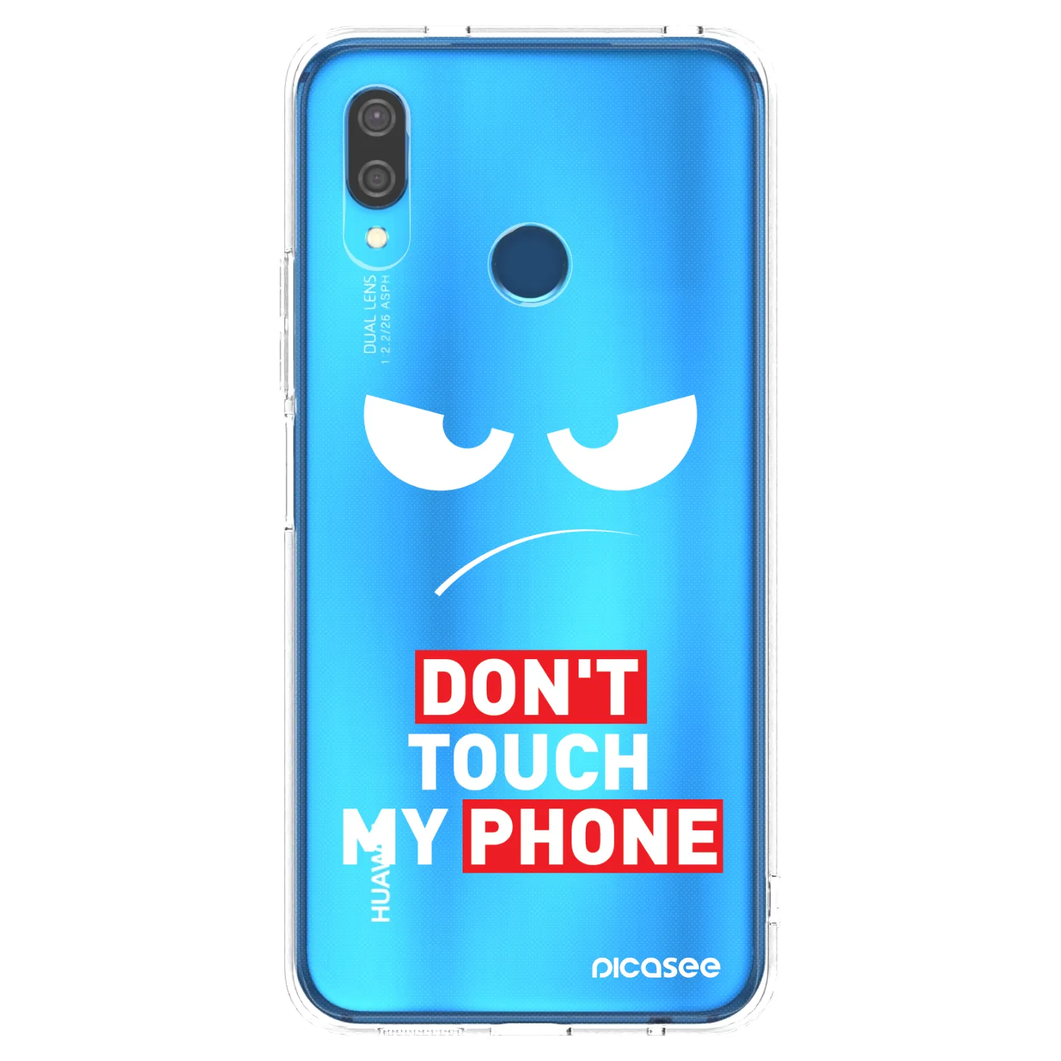 Picasee silikónový prehľadný obal pre Huawei P20 Lite - Angry Eyes - Transparent
