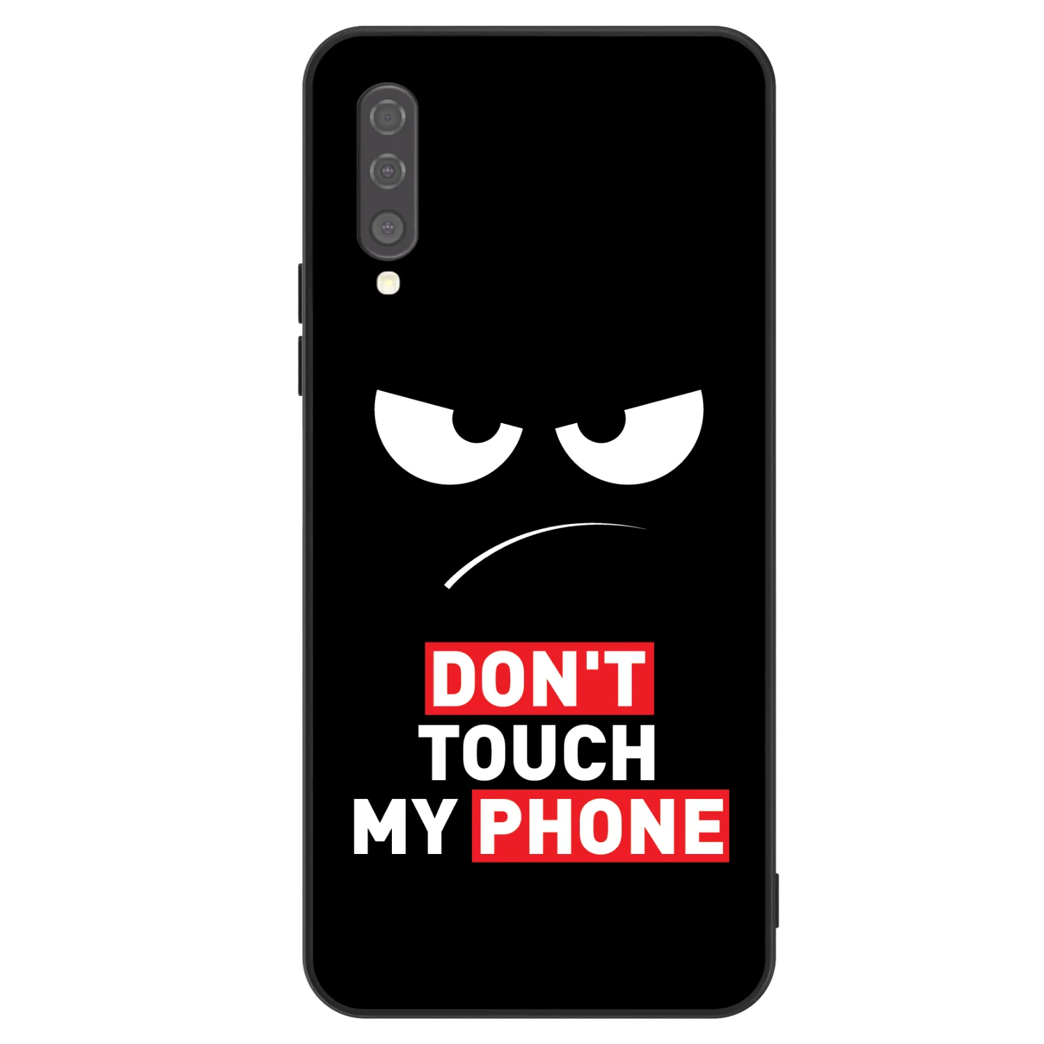Picasee ULTIMATE CASE pro Samsung Galaxy A50 A505F - Angry Eyes - Transparent